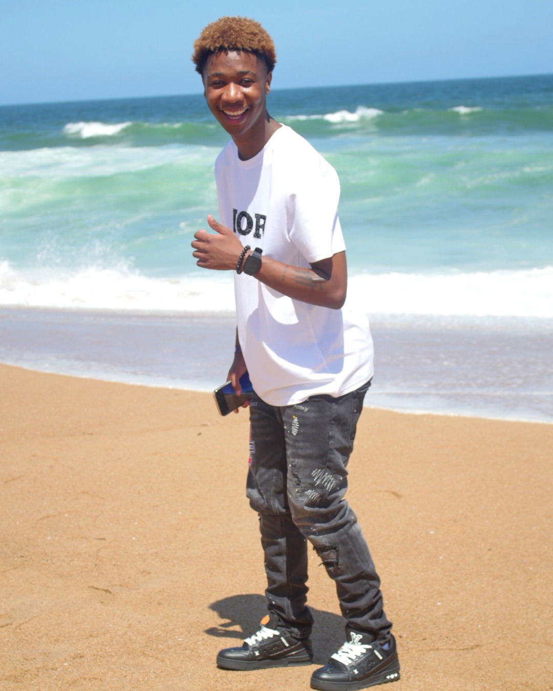 Beach lifestyle portrait